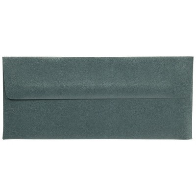 JAM Paper #10 Metallic Business Envelopes 4.125x9.5 Malachite Deep Green 21814898