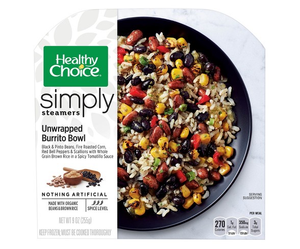 Healthy Choice Simply Organic Unwrapped Frozen Burrito Bowl - 9.25oz