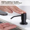 WOWOW Single-Handle Pull Down Kitchen Faucet with Soap Dispenser in Matte Black - 3 of 4