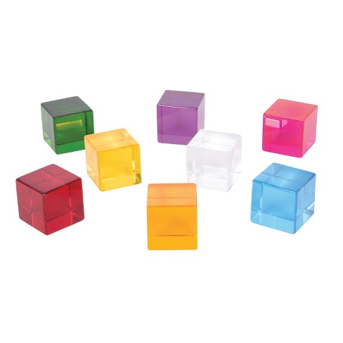 Translucent Sensory Perception Cubes - 8 Pieces