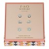 FAO Schwarz Snowflake, Ice Skate and Penguin Trio Earring Set - 2 of 2