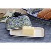 Blue Rose Polish Pottery 1377 Zaklady Butter Dish - 4 of 4