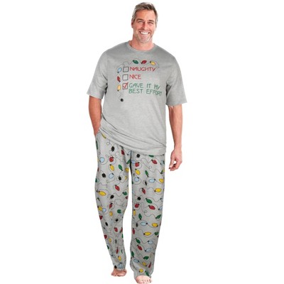 KingSize Men's Big & Tall Lightweight Cotton Novelty PJ Set
