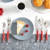French Home Laguoile 20pc Stainless Steel Silverware Set Dark Red - 3 of 3