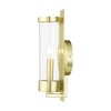 Livex Lighting Castleton 1 - Light Sconce in  Satin Brass - 4 of 4