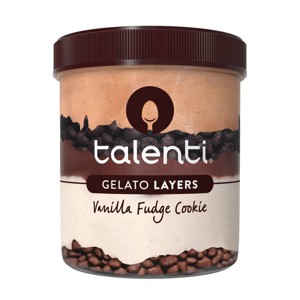 Talenti Gelato Layers Vanilla Fudge Cookie - 10.6oz - 1 of 4