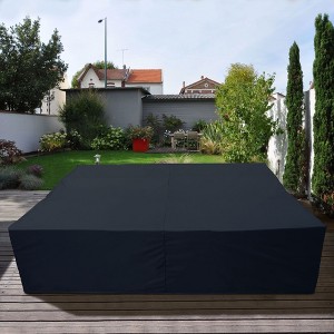 XIZZI Patio Furniture Set Cover Outdoor Sectional Sofa Set Covers, Lawn Patio Furniture Covers with Air Vent Fastening Strap & Handle, Water Resistant - 1 of 4