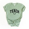 Simply Sage Market S.W.Smiley Teach Varsity Arched Short Sleeve Tee - 3 of 4