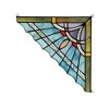CHLOE Lighting OBSIDIAN Mission Tiffany-glass Window Panel 10 Wide - 2 of 4