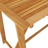 vidaXL Garden Bar Table Natural Wood Brown Solid Acacia Wood - 4 of 4