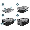 CleverMade Collapsible 3pk 45L 100% Recycled Utility Crate Stone - 3 of 4