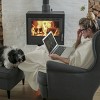 Hastings Home Oversized Chenille Throw Blanket - 70" x 60", Ivory - 4 of 4