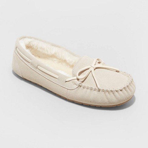 Women's Chaia Moccasin Slippers - Stars Above™ Off-white 10 : Target