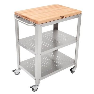 John Boos Boos Block Professional Collection Large Reversible Wood BBQ Cutting Board with Juice Groove, 1.5-Inch Thickness, 18" x 12" x 1 1/2", Maple