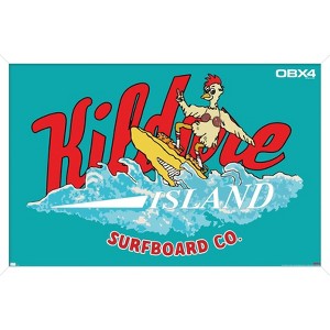 Trends International Netflix Outer Banks: Season 4 - Chicken Kildare Island Surfboard Co. Framed Wall Poster Prints - 1 of 4