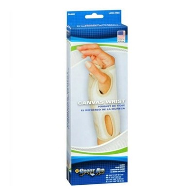 Sport Aid Canvas Wrist Brace Reverse Small Beige