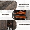 Garvee Farmhouse Sideboard Buffet Cabinet with Adjustable Shelves and 2 Barn Doors – Rustic Modern Storage for Kitchen - 3 of 4