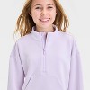 Girls' Airy Sleek 1/2 Zip Pullover Sweatshirt - All In Motion™ - 3 of 3