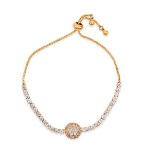 RMZ GOLD NYC Amazing Luxurious Classic Yellow Micro Pava Ball Slide Bracelet - 1 of 1