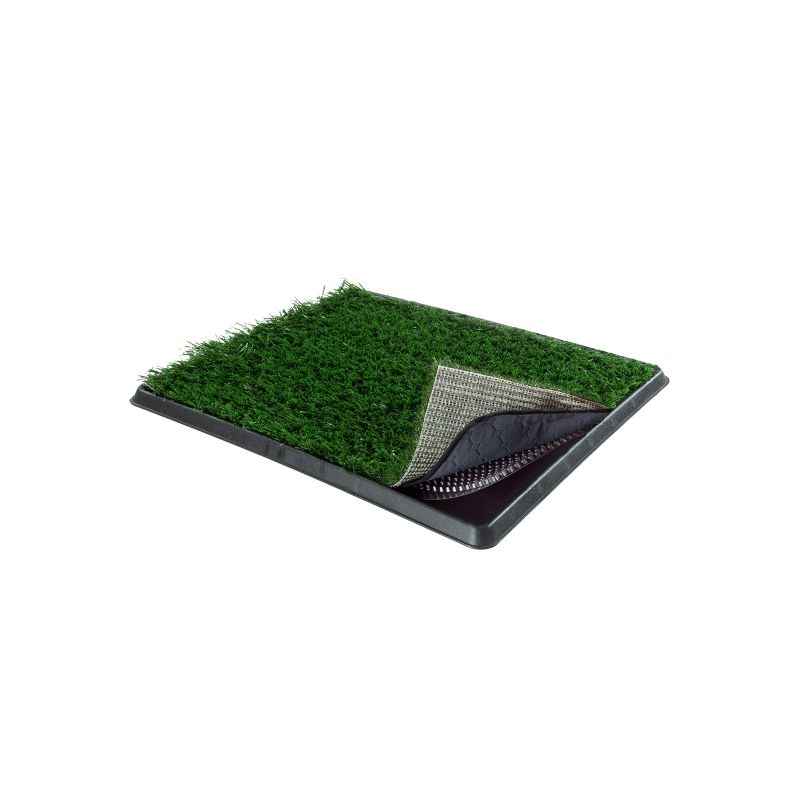Artificial Grass Puppy Pee Pad for Dogs and Small Pets - 16x20 Reusable 4-Layer Training Potty Pad with Tray - Dog Housebreaking Supplies by PETMAKER, 2 of 8