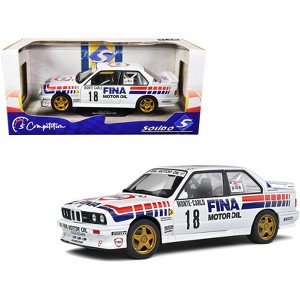 BMW E30 M3 Gr.A #18 Marc Duez - Alain Lopes "Rally Monte-Carlo" (1989) "Competition" Series 1/18 Diecast Model Car by Solido - 1 of 4