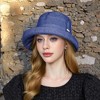 Anna-Kaci Women's Structured Bucket Hat with Pleated Band Design and Wide Brim for Elegant Everyday Sun Protection - 2 of 3