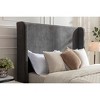 Sapphtopaz Bed Frame Tall Headboard Upholstered Bed Frame with Headboard Sleigh Bed Bedroom Furniture, No Box Spring Needed - 4 of 4