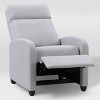 Lynwood Press-Back Recliner Chair Light Gray - CorLiving - 4 of 4