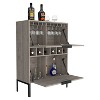 Gulches Bar Cabinet with Six Built-in Wine Racks & Double Doors - 3 of 4