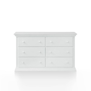 Suite Bebe Asher Universal 6 Drawer Double Dresser - White - 1 of 4