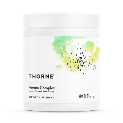 Thorne Amino Complex - Clinically-Validated EAA and BCAA Powder for Pre or Post-Workout - NSF Certified for Sport - Lemon Flavor - 8 Oz - 30 Servings