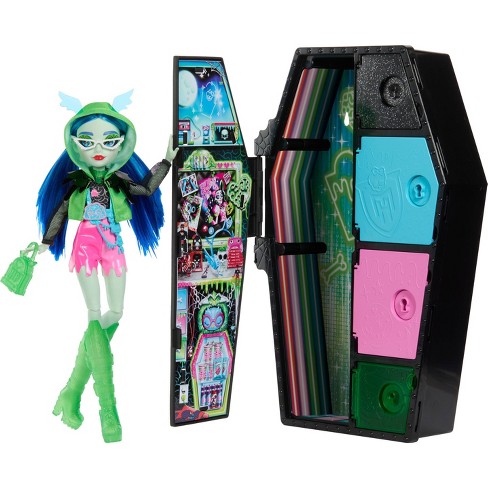 Monster High 12.75'' Skulltimate Secrets Neon Frights Ghoulia Yelps Fashion  Doll