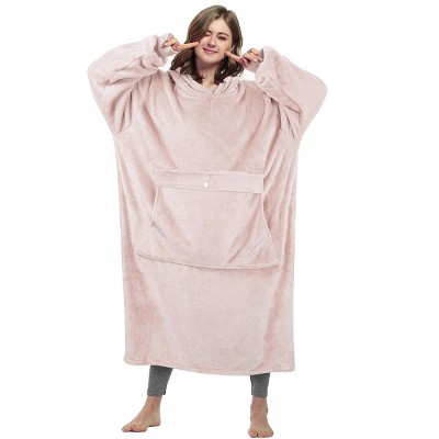 Catalonia Womens' Full Body Oversized Blanket Hoodie Sweatshirt, Extra Long Wearable Fleece Pullover, Gift for Women Wife Girlfriend