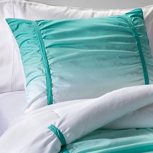 Ombre Comforter Set Mint (Full/Queen) - Pillowfort , Blue