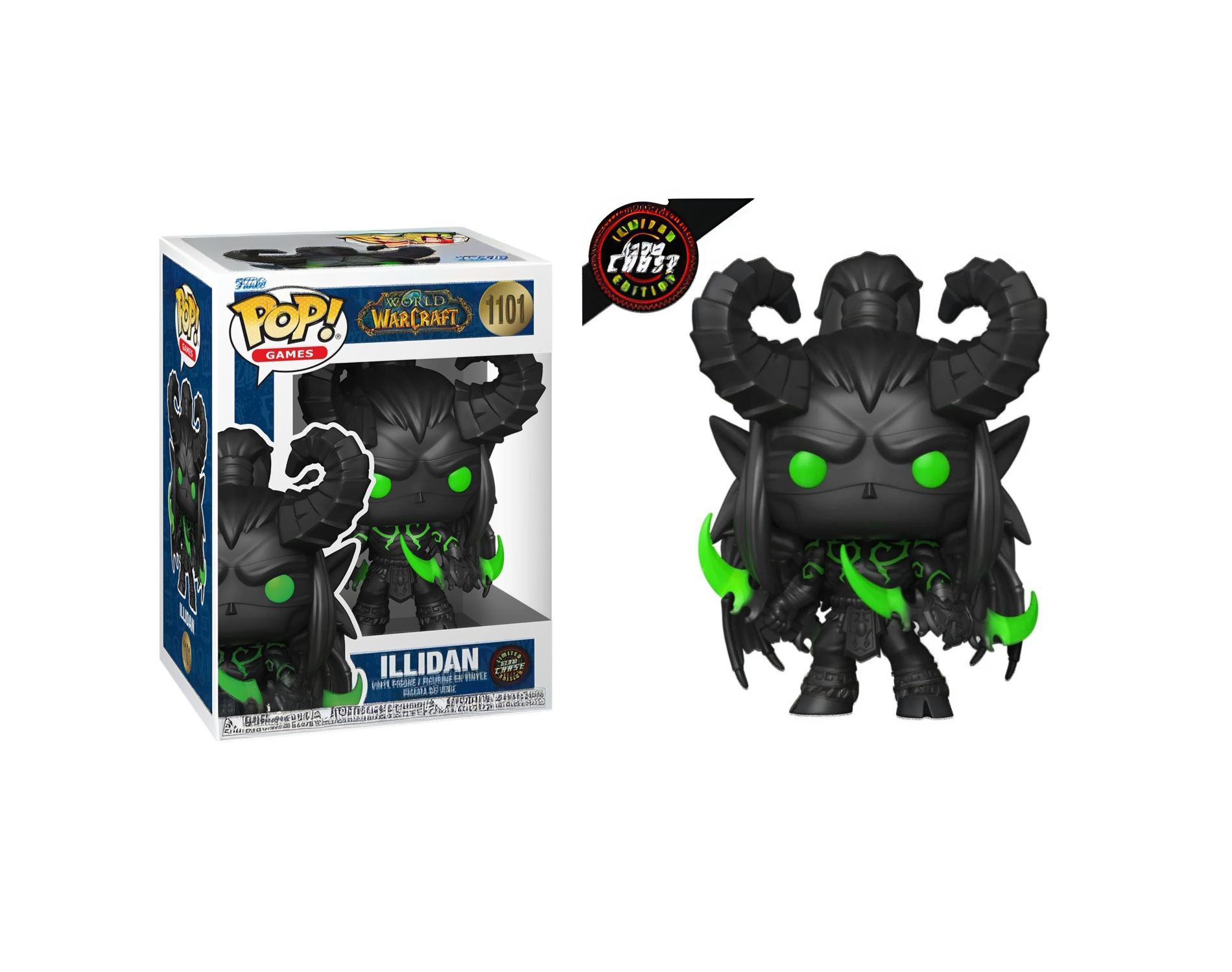Funko Pop! World of Warcraft: Illidan #1101 Chase Glow in the Dark