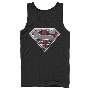 Men's Superman Logo Grunge Tank Top - 1 of 4