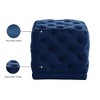 Meridian Furniture,Stella Velvet Ottoman/Stool - 4 of 4