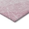 Pink Mauve And Blush Geometric Washable Indoor Outdoor Area Rug - 4 of 4