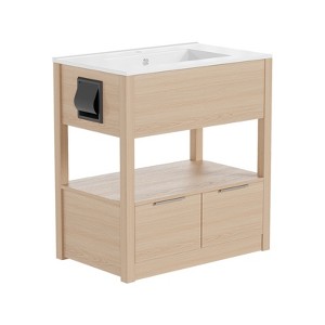 30 In. W X 18 In. D X 31 In. H Freestanding Bath Vanity without Sink - 1 of 4