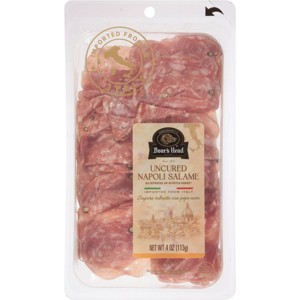 Boar's Head Uncured Napoli Salame Chiffonade Meat Tray - 4oz - 1 of 4