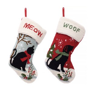 FIONECA 2 Piece Cat and Dog Stocking Set - 1 of 1