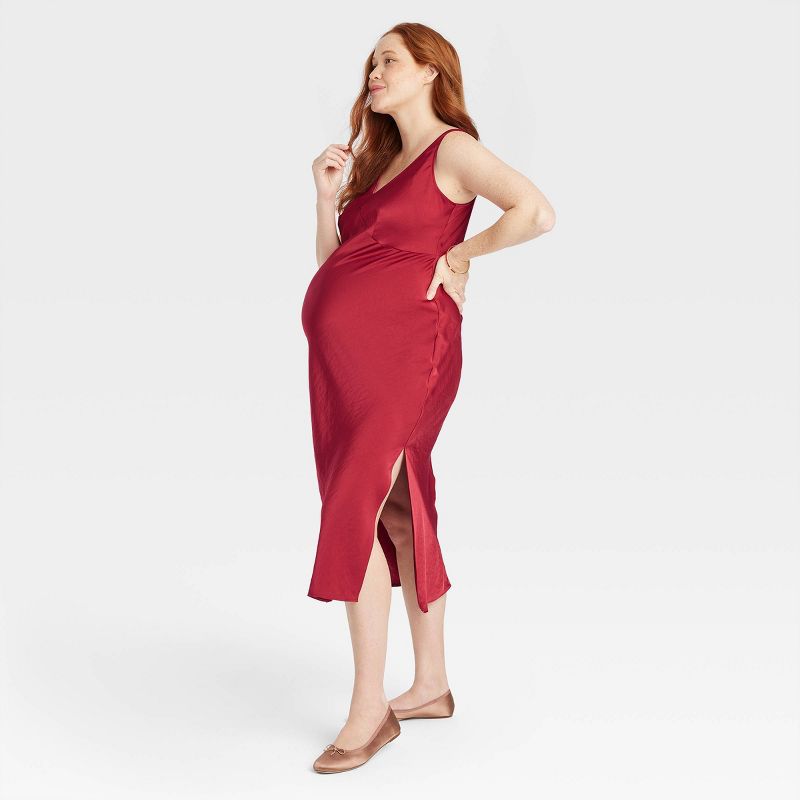 Slip Maternity Midi Dress - Isabel Maternity by Ingrid & Isabel™, 3 of 4