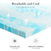 Aukfa 3-Inch Gel Memory Foam Mattress Topper for Back Pain, Queen Size, CertiPUR-US Certified - 2 of 4