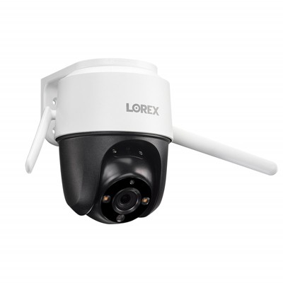 Lorex White 2K Pan-Tilt Outdoor Wi-Fi Security Camera