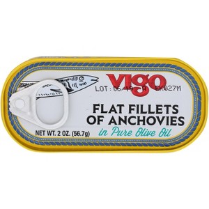 Vigo Flat Anchovy - Case of 25 - 2 oz - 1 of 1