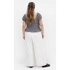 Women's Plus Size Cute Gingham Top - black | CITY CHIC - 3 of 4