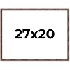 PosterPalooza | 27x20 Thin Bamboo Picture Frame, UV Acrylic, 2 Finishes - Gold and Brown - 2 of 4