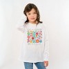 The Juniper Shop See The Good Be The Good Floral Youth Long Sleeve Tee - M - White - 3 of 4