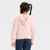 Girls' Relaxed Fit French Terry Zip-Up Hooded Sweatshirt - Cat & Jack™ - 2 of 3
