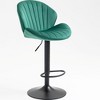 NicBex Set of 2 Bar Stools for Kitchen Island,Counter Bar Stools with Back and Footrest,Bar Chairs for Dining Rooms,Kitchens,Blue/Black/Green - 4 of 4